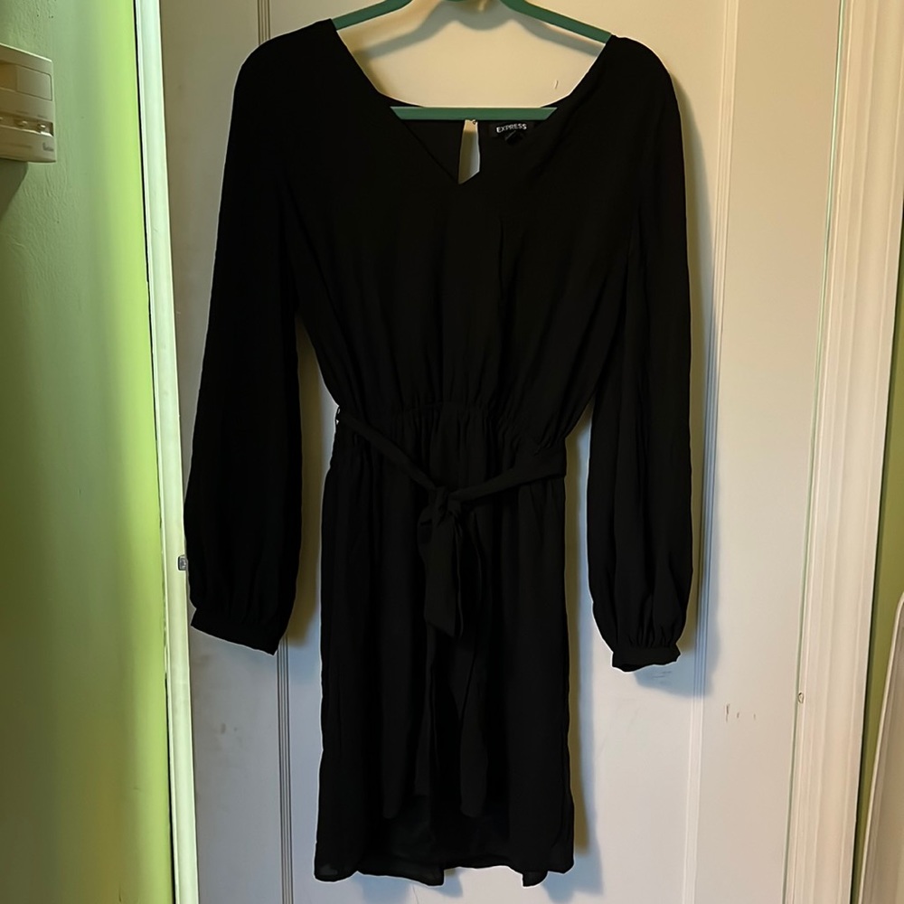 Short black express dress